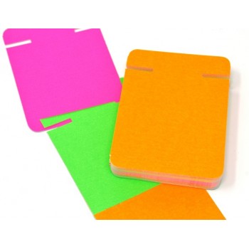 Incastro - 50 Segnaprezzi - Fluo Assortiti