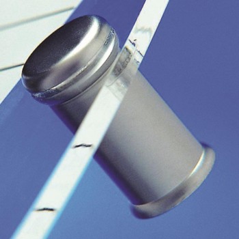 Kit distanziali argento satinato diametro della testa mm 15, per targhe fino a 11 mm di spessore, distanza dal muro mm 21, set d