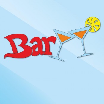 Vetrofania Bar in kit - 90x70 ca.