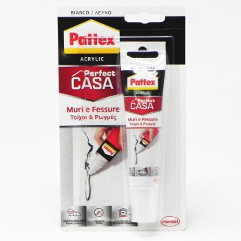 Pattex silicone acrilico 50 ml, pattex perfect casa muri e fessure, per interno ed esterno inodore