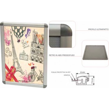 Cornice a parete monofacciale