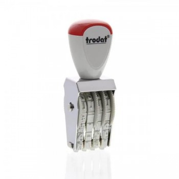 Timbro numeratore manuale 4 colonne 5 mm
