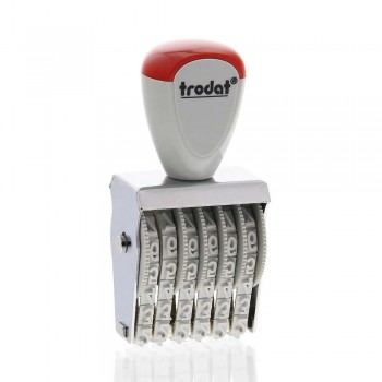 Timbro numeratore manuale 6 colonne 5 mm