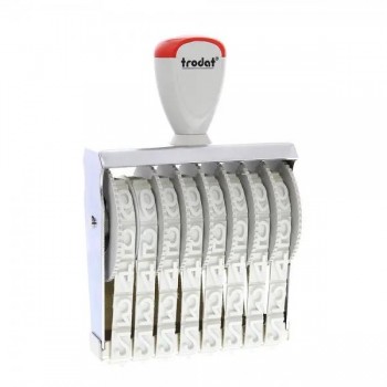 Timbro numeratore manuale 8 colonne 15 mm