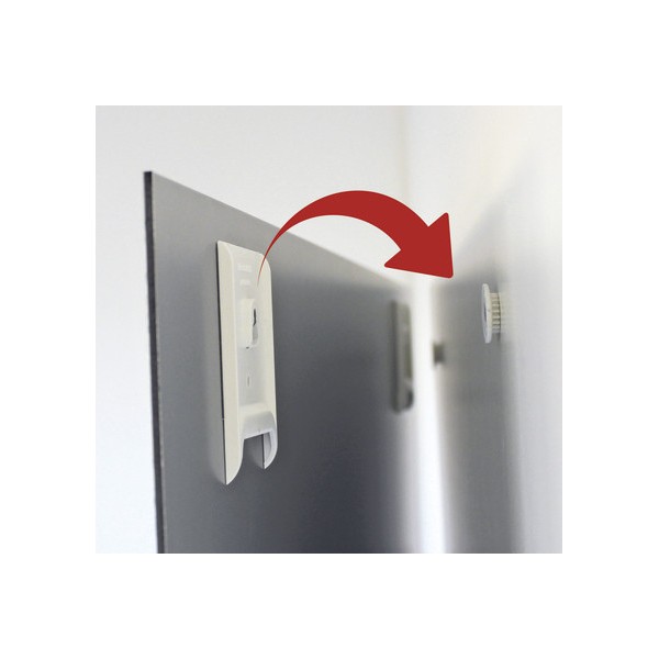 Sistema invisibile di fissaggio senza cornici - box 10 pz.