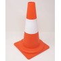 Cono stradale in plastica, non riflettente misura base cm 22x22 altezza cm 36