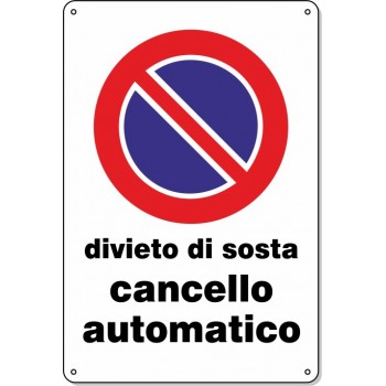 Cartello Pvc "Ds Cancello Automatico" - 20x30 - 1 Cartello