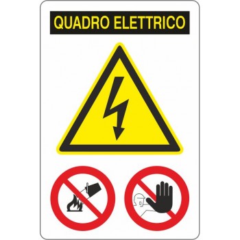 Adesivo quadro elettrico Cm 10X15 - 1 Adesivo