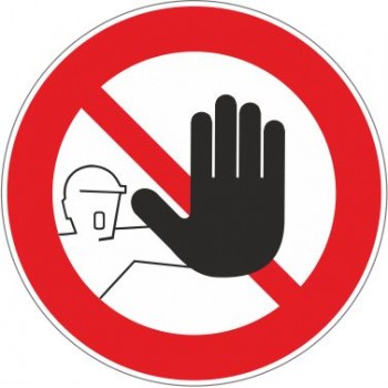 Adesivo Vietato l'ingresso - 1 Etichetta