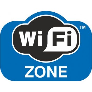 Adesivo Wi-fi Zone - 1 Etichetta 10x12