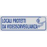 Locali Protetti Da Videosorveglianza Argento - 1 Etichetta