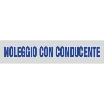 Noleggio con conducente (NCC) 9x1,5 - 1 Etichetta