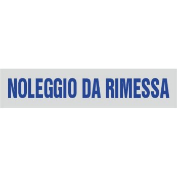 Noleggio da rimessa 9x1,5 - 1 Etichetta