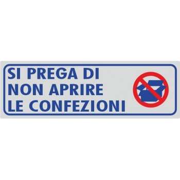 Non Aprire Le Confezioni Argento - 1 Etichetta