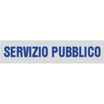 Servizio pubblico 9x1,5 - 1 Etichetta