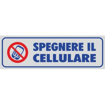 Spegnere Il Cellulare Argento - 1 Etichetta