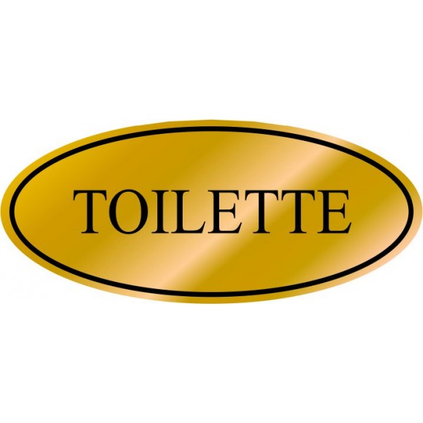 Etichetta resinata Toilette
