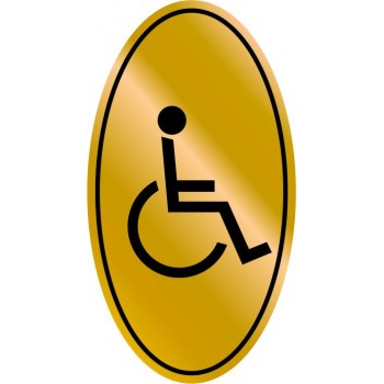 Etichetta resinata Tolette Disabili