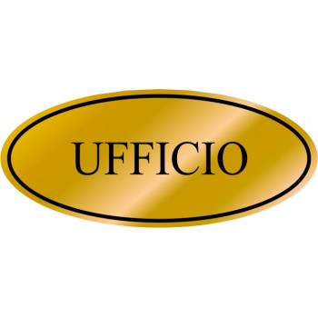 Etichetta resinata Ufficio