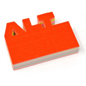 Alt - 50 segnaprezzi in cartoncino fluo colori assortiti