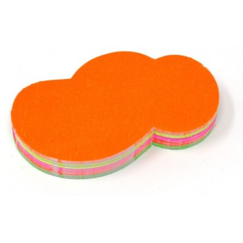 Nuvola - 50 segnaprezzi in cartoncino fluo colori assortiti.