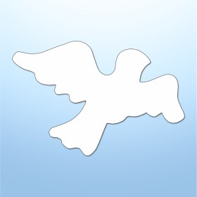 Mini adesivi colombe - 5 pezzi