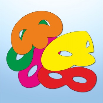 Mini adesivi maschere - 5 pezzi