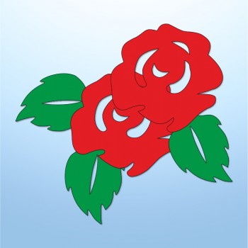 Mini adesivi rose - 5 pezzi