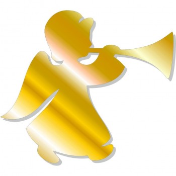 Angelo con tromba oro - 5 angeli