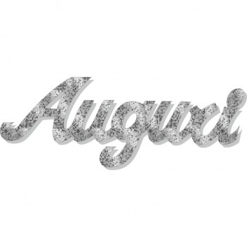 Auguri Mini Arg.Brillante - 5 scritte