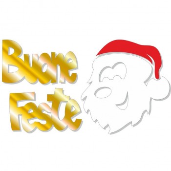 Comp. Babbo + Scritta Mini - 1 composizione