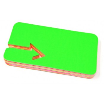 Cartello - 50 Segnaprezzi â€“ Fluo Assortiti