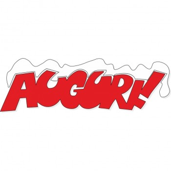 Scritta natale auguri con neve