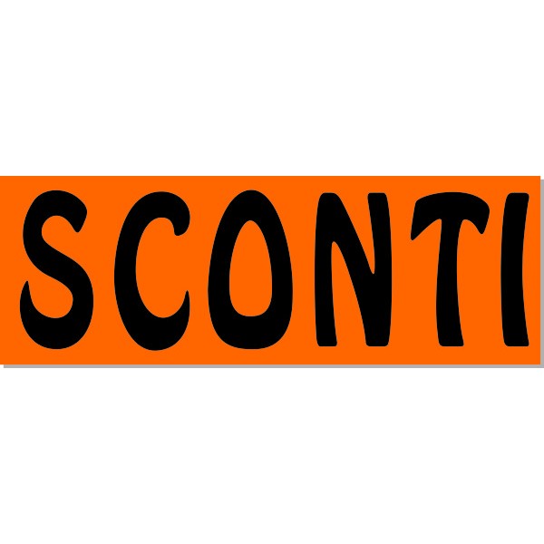 sconti in carta - 10 pezzi - fluo assortiti