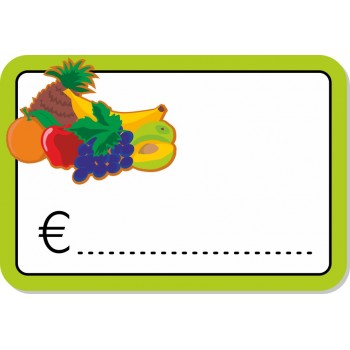 Frutta - Rettangolo 10X7 - 10 Pezzi