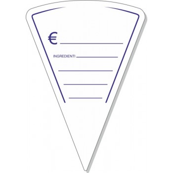 Segnaprezzo in PVC triangolo 15x10 - 10 pezzi