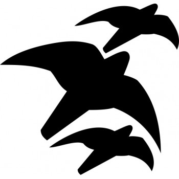 Rondini per barriere antirumore, 2 pz. cm. 21X10 + 1 pz. cm. 32x22