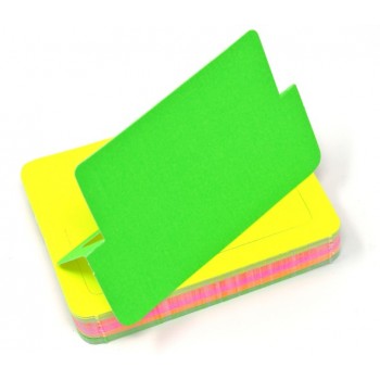 Cartellino - 50 Segnaprezzi - Fluo Assortiti